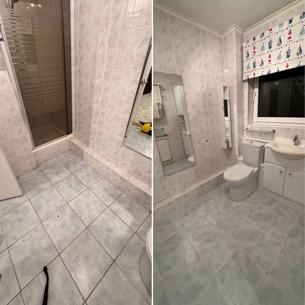 A spotless room after cleaning